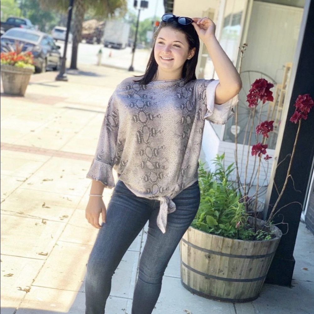 Python Switch Neck Top - Picture 2 of 3